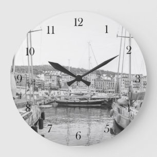 Reloj Redondo Grande BnW Puerto Niza
