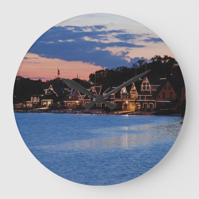Reloj Redondo Grande Boathouse Row dusk (Anverso)