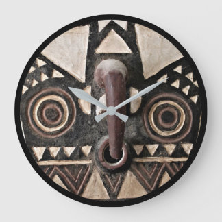 Reloj Redondo Grande Bobo Bwa Hawk Mask • Round Wall Clock