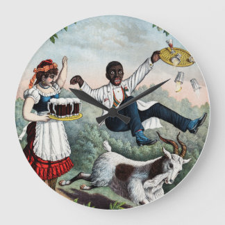 Reloj Redondo Grande Bock, poster común de la publicidad de la cerveza,