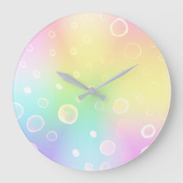 Reloj Redondo Grande Boda arcoiris mágico