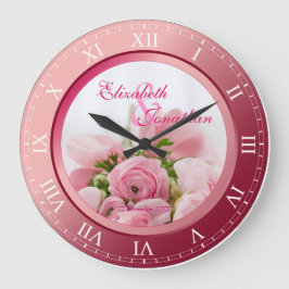 Reloj Redondo Grande Boda conmemorativo Ruby Roman Numeral Photo