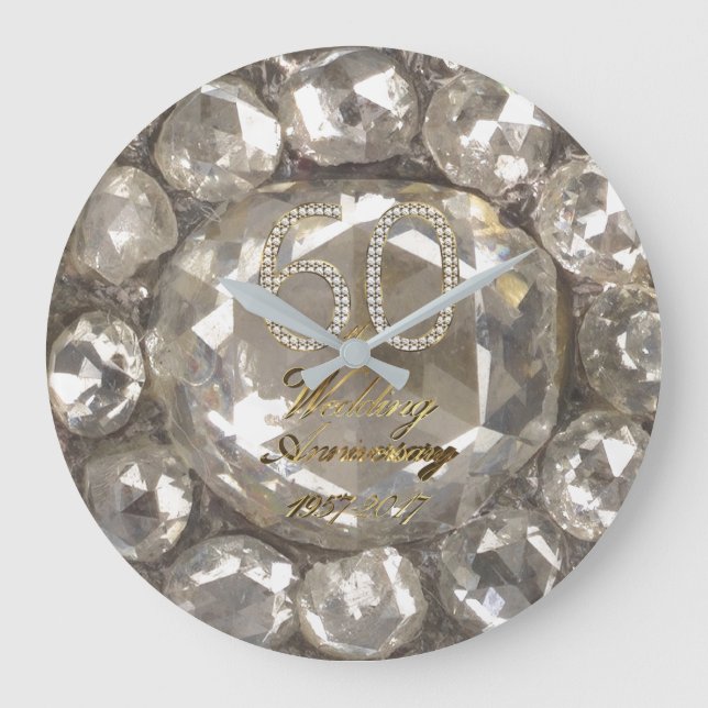 Reloj Redondo Grande boda del diamante 2017 (Anverso)