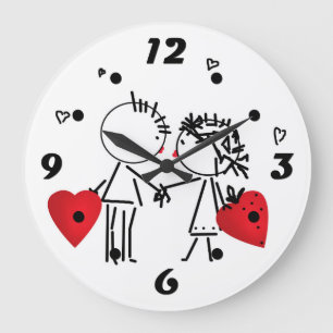 Reloj Redondo Grande Boda, reloj grande El día de San Valentín