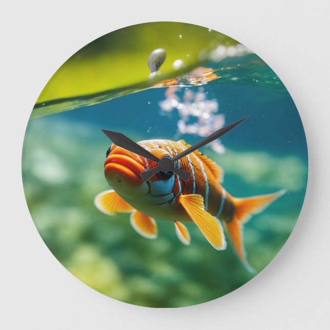 Reloj Redondo Grande Boda y aniversario es muy elegante. (Anverso)