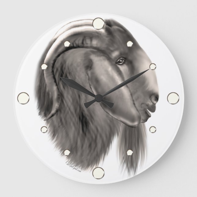Reloj Redondo Grande Boer Goat Wall Clock (Anverso)