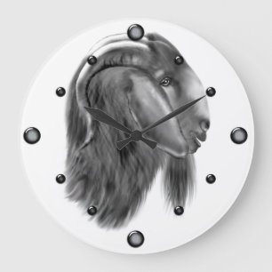 Reloj Redondo Grande Boer Goer Sketch Wall Clock