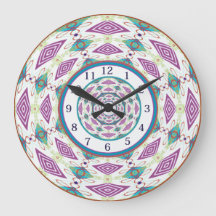 Boho Mandala grande reloj