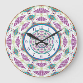 Reloj Redondo Grande Boho Mandala grande reloj