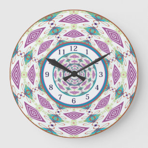 Reloj Redondo Grande Boho Mandala grande reloj