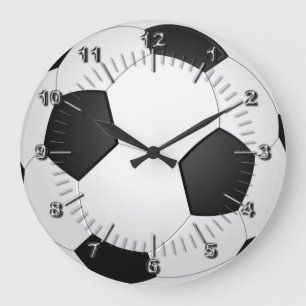 Reloj Redondo Grande Bola del fútbol