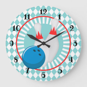 Reloj Redondo Grande Bolas - Bolera - Deportes Cuestos