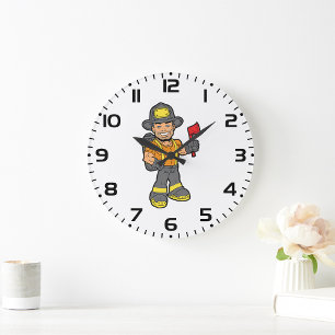 Reloj Redondo Grande Bombardero con hacha