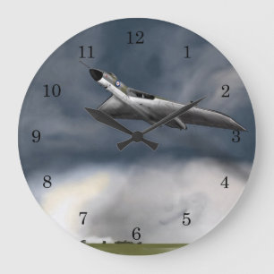 Reloj Redondo Grande Bombardero vulcano Avro