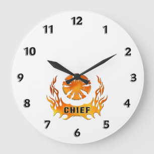Reloj Redondo Grande Bombas de bomberos