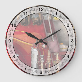 Reloj Redondo Grande Bombero - Listo para un incendio