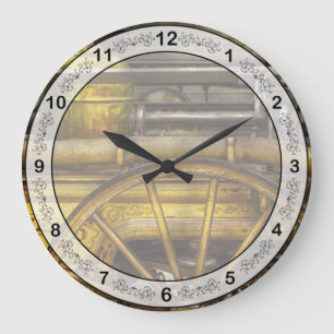 Reloj Redondo Grande Bombero - Locomotora de Piano - 1855