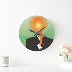 Reloj Redondo Grande Bombilla más brillante en el cajón de cuchillos