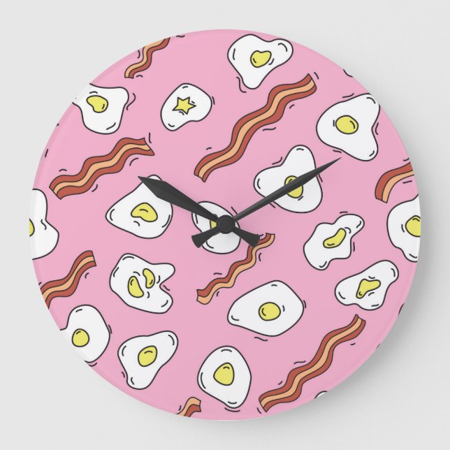 Reloj Redondo Grande Bonanza para el desayuno: Personalizados Delights (Anverso)