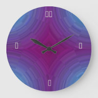 Bonito Azul morado atmosférico >Relojes de pared