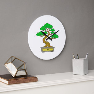 Reloj Redondo Grande Bonsai clock