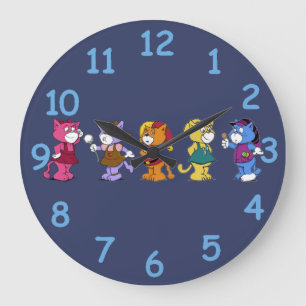 Reloj Redondo Grande Boomi Cats