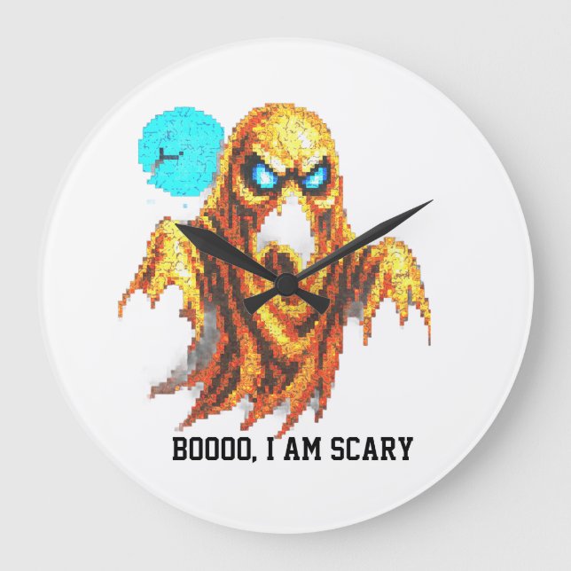 Reloj Redondo Grande Boooo, tengo miedo (Anverso)