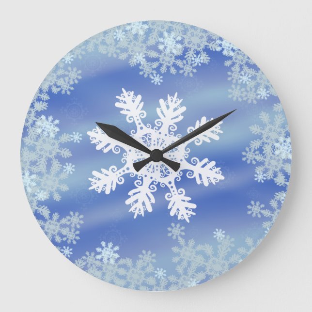 Reloj Redondo Grande Bordes helados VII (Anverso)