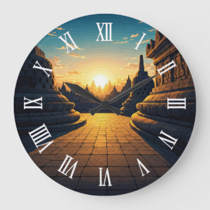 Reloj Redondo Grande Borobudur Indonesia unesco patrimonio mundial viaj