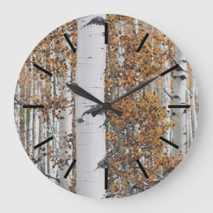 Reloj Redondo Grande Bosque de árbol de aves