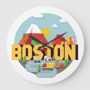 Reloj Redondo Grande Boston As A Destination