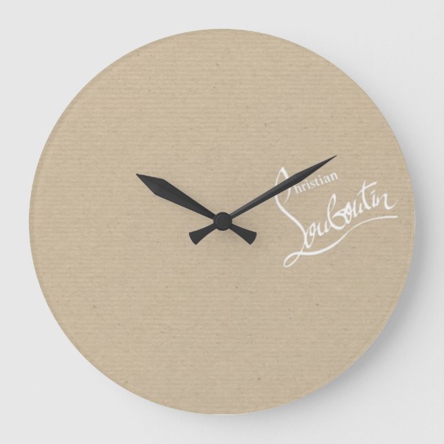 Reloj Redondo Grande Botátomos rojos Stilettos zapatos tacones kraft bo (Anverso)