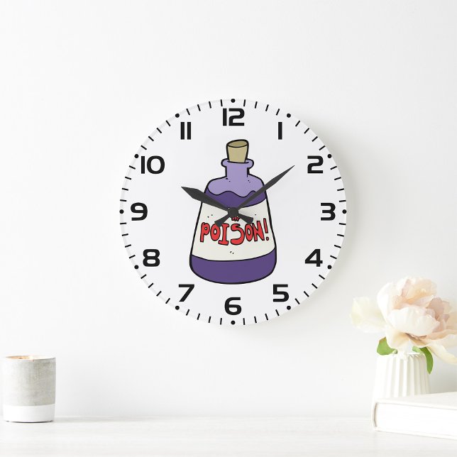 Reloj Redondo Grande Botella Púrpura De Veneno (Subido por el creador)