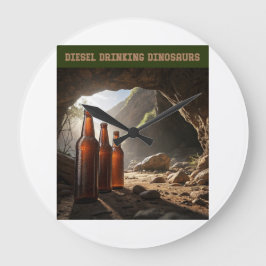 Reloj Redondo Grande Bottles Beside A Cave