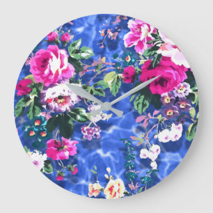 Reloj Redondo Grande Bouquets con rosas