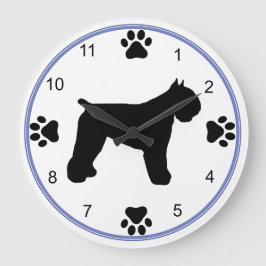 Reloj Redondo Grande Bouvier des Flandres Silhouette