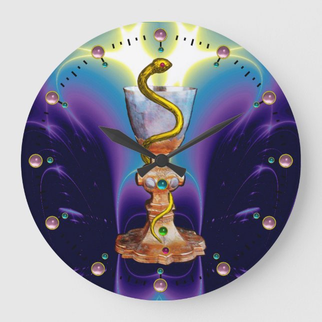 RELOJ REDONDO GRANDE BOWL DE HYGEIA , FARMACIA (Anverso)