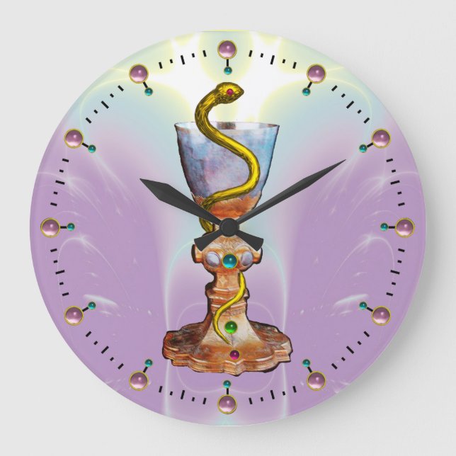 RELOJ REDONDO GRANDE BOWL DE HYGEIA , FARMACIA (Anverso)