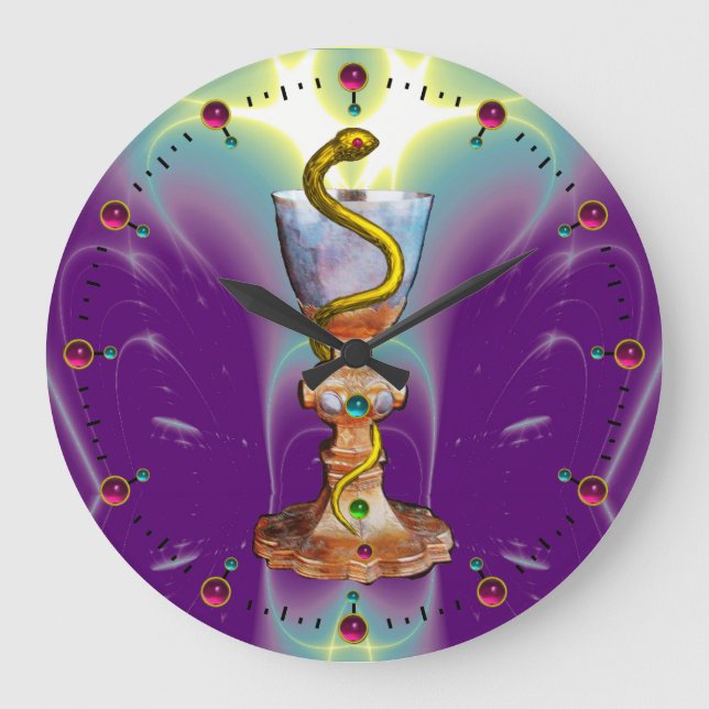 RELOJ REDONDO GRANDE BOWL DE HYGEIA , FARMACIA (Anverso)