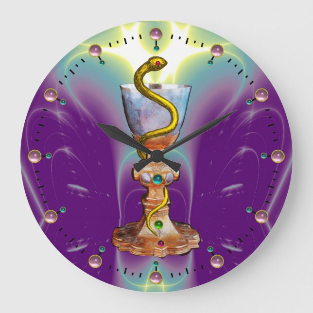 RELOJ REDONDO GRANDE BOWL DE HYGEIA , FARMACIA (Anverso)