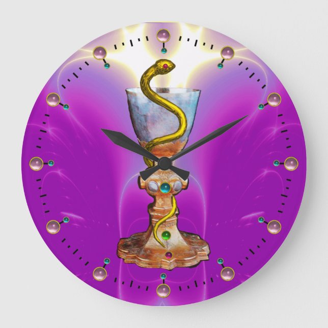 RELOJ REDONDO GRANDE BOWL DE HYGEIA , FARMACIA (Anverso)