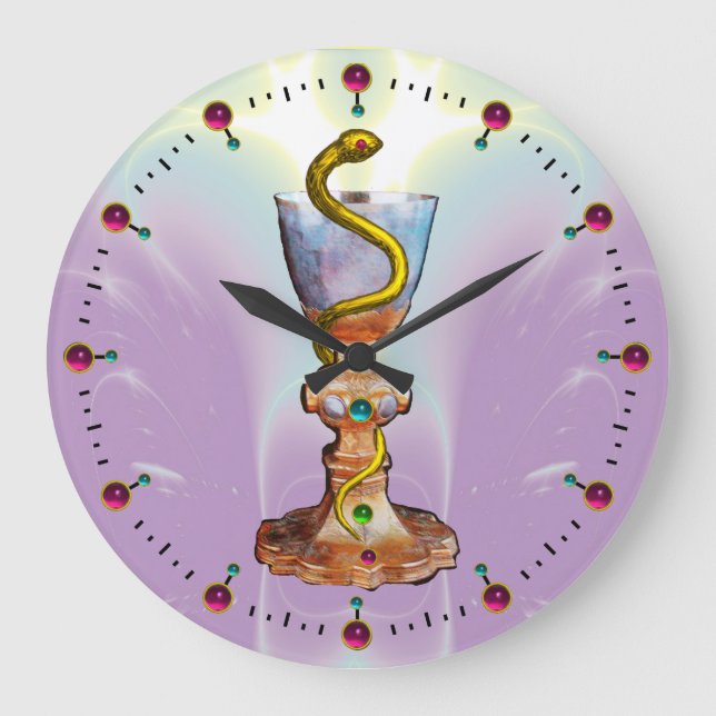 RELOJ REDONDO GRANDE BOWL DE HYGEIA , FARMACIA (Anverso)