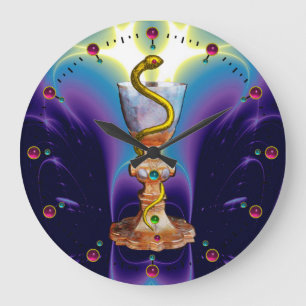 RELOJ REDONDO GRANDE BOWL DE HYGEIA , FARMACIA