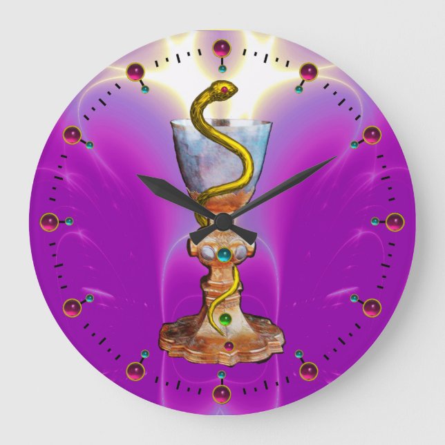 RELOJ REDONDO GRANDE BOWL DE HYGEIA , FARMACIA (Anverso)