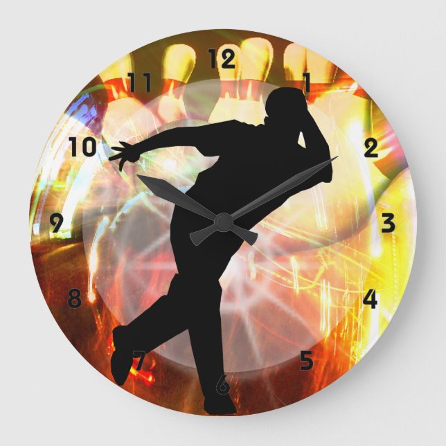 Reloj Redondo Grande Bowler with Strike Explosion (Anverso)