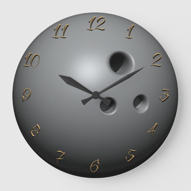 Reloj Redondo Grande Bowling ball large clock (Anverso)
