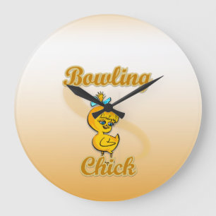 Reloj Redondo Grande Bowling Chick