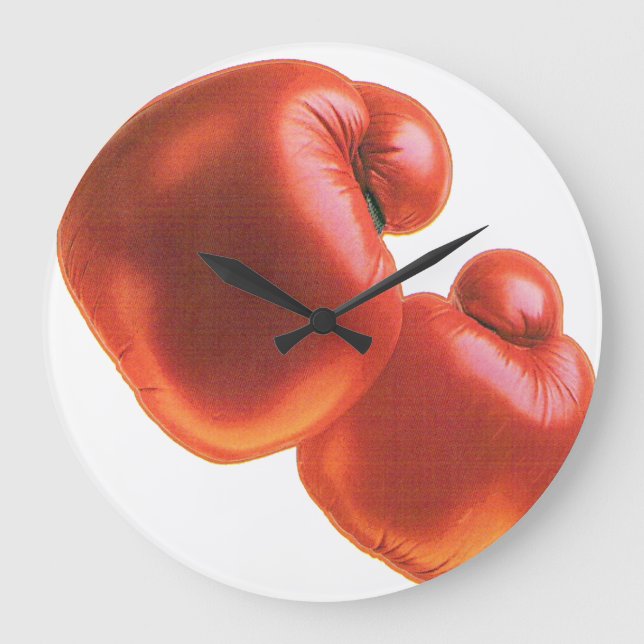 Reloj Redondo Grande Boxing Gloves (Anverso)