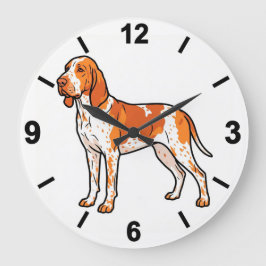 Reloj Redondo Grande Bracco Italiano Dog Wall Clock Pet Home Decor