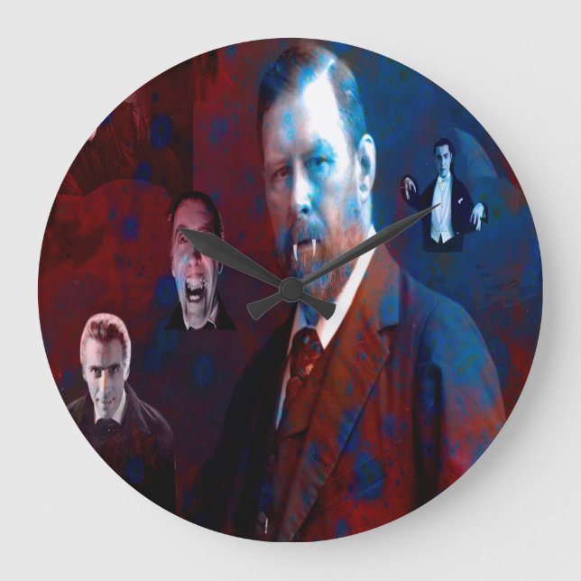 Reloj Redondo Grande Bram Stoker-Dracula (Anverso)